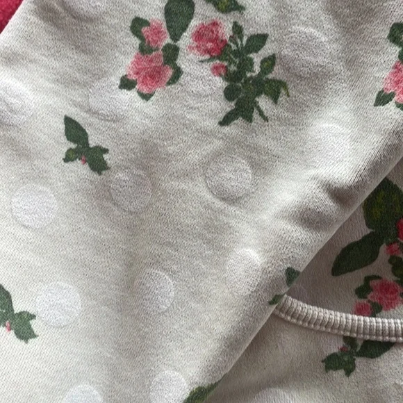 LULULEMON old school sz 4/6 scuba hoody SzM floral polka dot jacket zip up - Picture 5 of 8